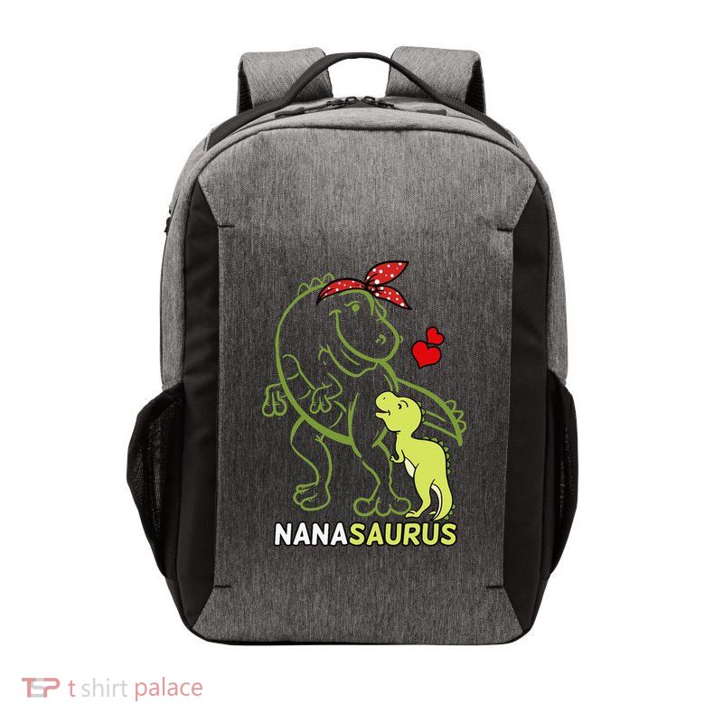 Nanasaurus Nana Tyrannosaurus Dinosaur Mother's Day Vector Backpack