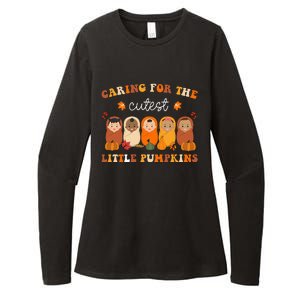 Nicu Nurse Thanksgiving Cutest Pumpkins Mother Baby Nurse Womens CVC Long Sleeve Shirt