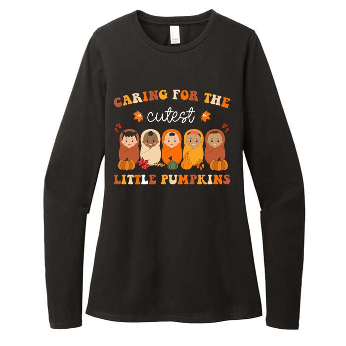 Nicu Nurse Thanksgiving Cutest Pumpkins Mother Baby Nurse Womens CVC Long Sleeve Shirt