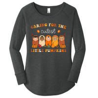 Nicu Nurse Thanksgiving Cutest Pumpkins Mother Baby Nurse Women's Perfect Tri Tunic Long Sleeve Shirt