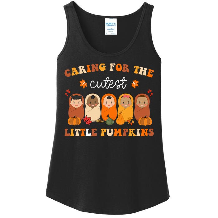 Nicu Nurse Thanksgiving Cutest Pumpkins Mother Baby Nurse Ladies Essential Tank