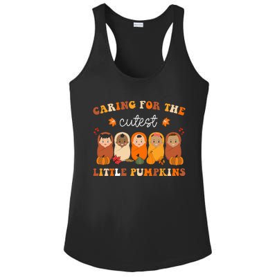 Nicu Nurse Thanksgiving Cutest Pumpkins Mother Baby Nurse Ladies PosiCharge Competitor Racerback Tank