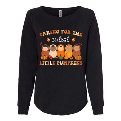 Nicu Nurse Thanksgiving Cutest Pumpkins Mother Baby Nurse Womens California Wash Sweatshirt