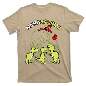 Nanasaurus Nana Tyrannosaurus Dinosaur Mother's Day T-Shirt