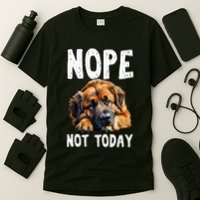 Nope Not Today Lazy Dog Funny Leonberger T-Shirt