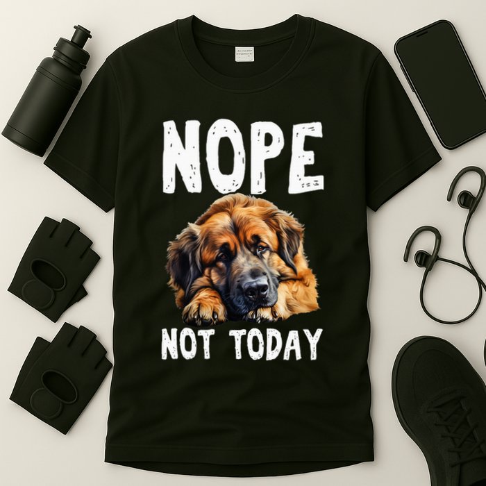 Nope Not Today Lazy Dog Funny Leonberger T-Shirt