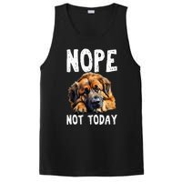 Nope Not Today Lazy Dog Funny Leonberger PosiCharge Competitor Tank