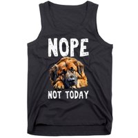 Nope Not Today Lazy Dog Funny Leonberger Tank Top