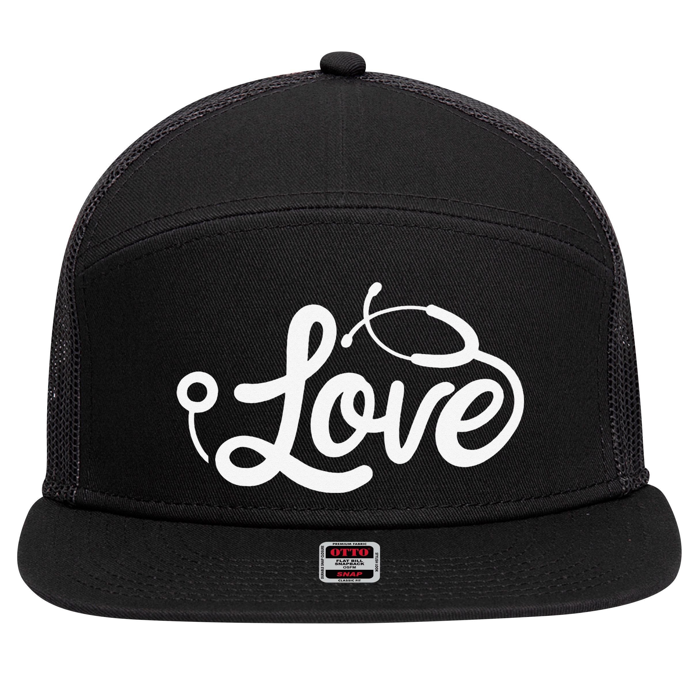 Nurse 7 Panel Mesh Trucker Snapback Hat