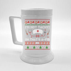 Nurse Nursing Ugly Christmas Sweater Pajamas Er Scrub Tops Meaningful Gift Beer Stein