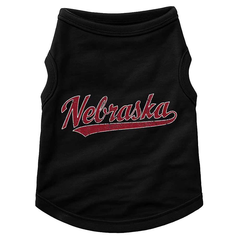 Nebraska Ne Vintage Sports Doggie Tank