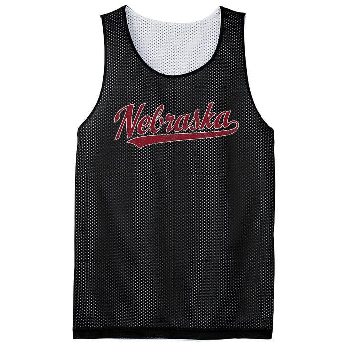 Nebraska Ne Vintage Sports Mesh Reversible Basketball Jersey Tank