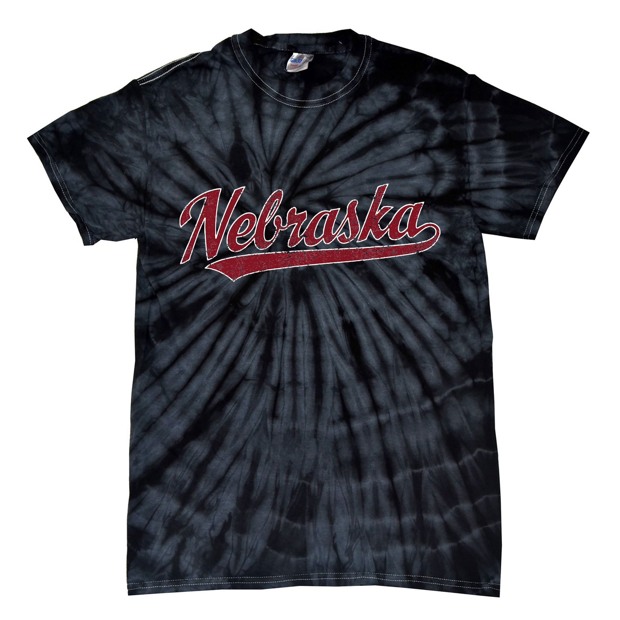 Nebraska Ne Vintage Sports Tie-Dye T-Shirt