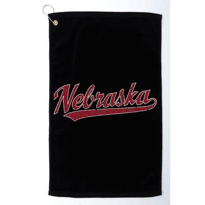 Nebraska Ne Vintage Sports Golf Towel