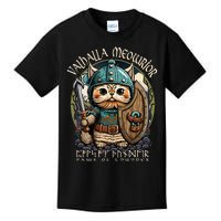 Nordic Norse Viking Cat Warrior Kids T-Shirt