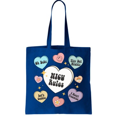 Neonatal Nurse Valentine's Day Heart Candy Nicu Gift Tote Bag