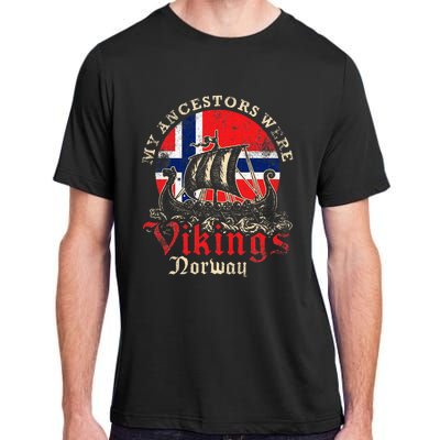 Norwegian Norway Viking Ship Flag Adult ChromaSoft Performance T-Shirt