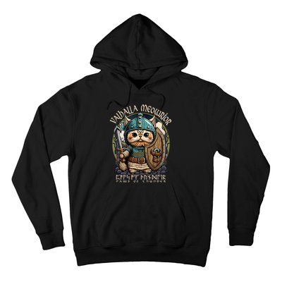 Nordic Norse Viking Cat Warrior Hoodie