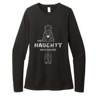 Naughty Nutcracker Vintage Family Matching Pajama Womens CVC Long Sleeve Shirt