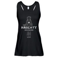 Naughty Nutcracker Vintage Family Matching Pajama Ladies Essential Flowy Tank