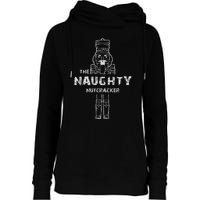 Naughty Nutcracker Vintage Family Matching Pajama Womens Funnel Neck Pullover Hood