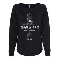 Naughty Nutcracker Vintage Family Matching Pajama Womens California Wash Sweatshirt