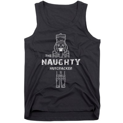 Naughty Nutcracker Vintage Family Matching Pajama Tank Top