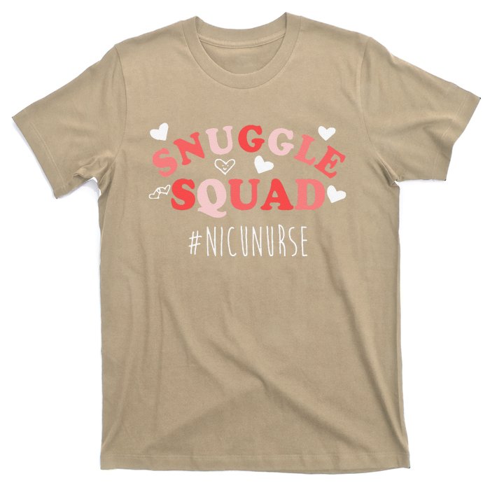 NICU Nurse Valentines Day Snuggle Squad For Neonatal Nurses T-Shirt