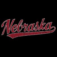 Nebraska NE Vintage Sports Design Retro Script Kids Hoodie