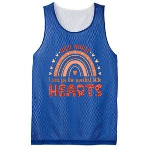 Nicu Nurse Valentine Rainbow Nicu Nursing Valentines Day Gift Mesh Reversible Basketball Jersey Tank