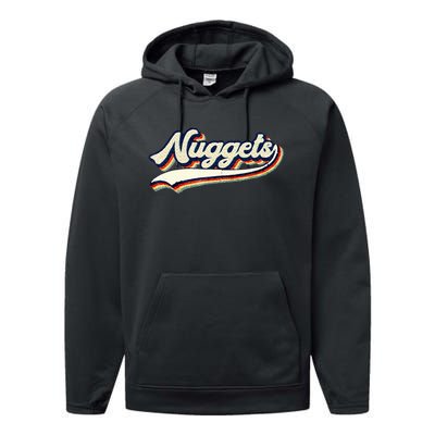 Nuggets Name Vintage Performance Fleece Hoodie