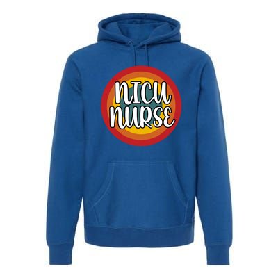 Nicu Nurse Vintage Retro Gift Premium Hoodie