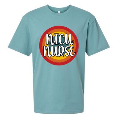 Nicu Nurse Vintage Retro Gift Sueded Cloud Jersey T-Shirt