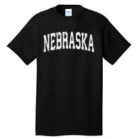 Nebraska Ne Vintage Athletic Sports Design Tall T-Shirt