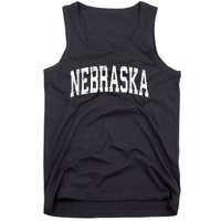 Nebraska Ne Vintage Athletic Sports Design Tank Top