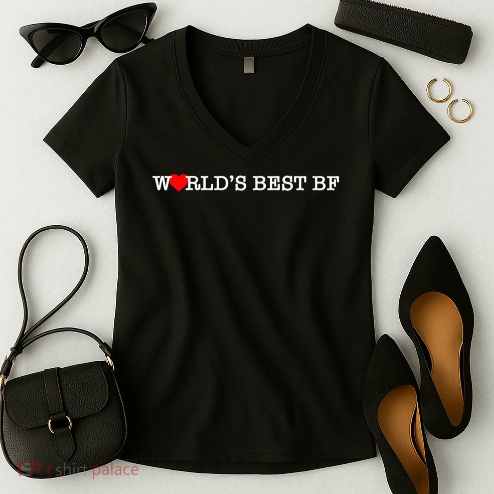 Nick Nayersina World's Best Bf Women's V-Neck T-Shirt