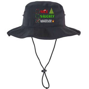 Nice Naughty Whatever Christmas List Holiday Xmas 2024 Legacy Cool Fit Booney Bucket Hat