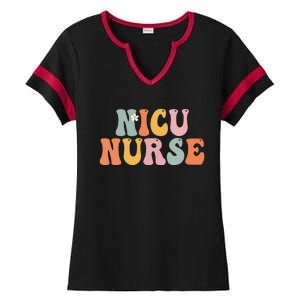 Nicu Nurse Week Groovy Appreciation Day For Women For Work Ladies Halftime Notch Neck Tee