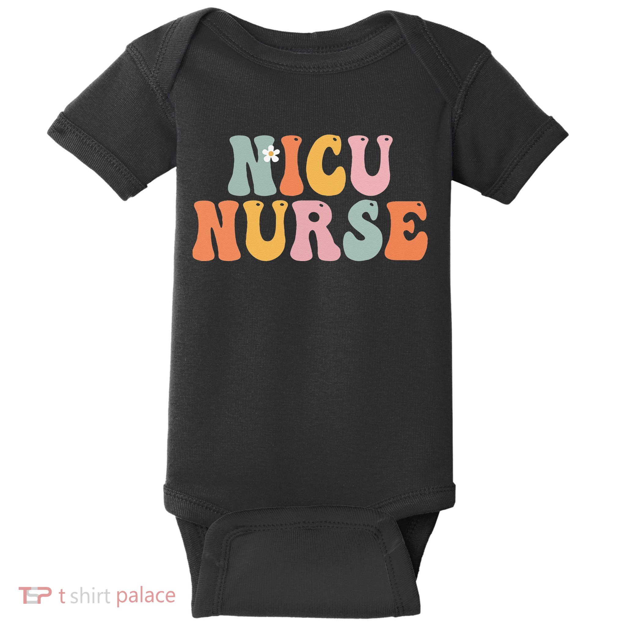 Nicu Nurse Week Groovy Appreciation Day For Women For Work Baby Bodysuit