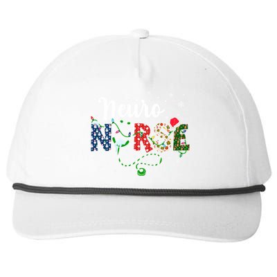 Neuro Nurse Xmas Santa Hat Funny Nursing Christmas Pattern Cool Gift Snapback Five-Panel Rope Hat