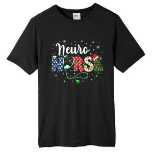 Neuro Nurse Xmas Santa Hat Funny Nursing Christmas Pattern Cool Gift Tall Fusion ChromaSoft Performance T-Shirt