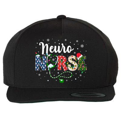 Neuro Nurse Xmas Santa Hat Funny Nursing Christmas Pattern Cool Gift Wool Snapback Cap