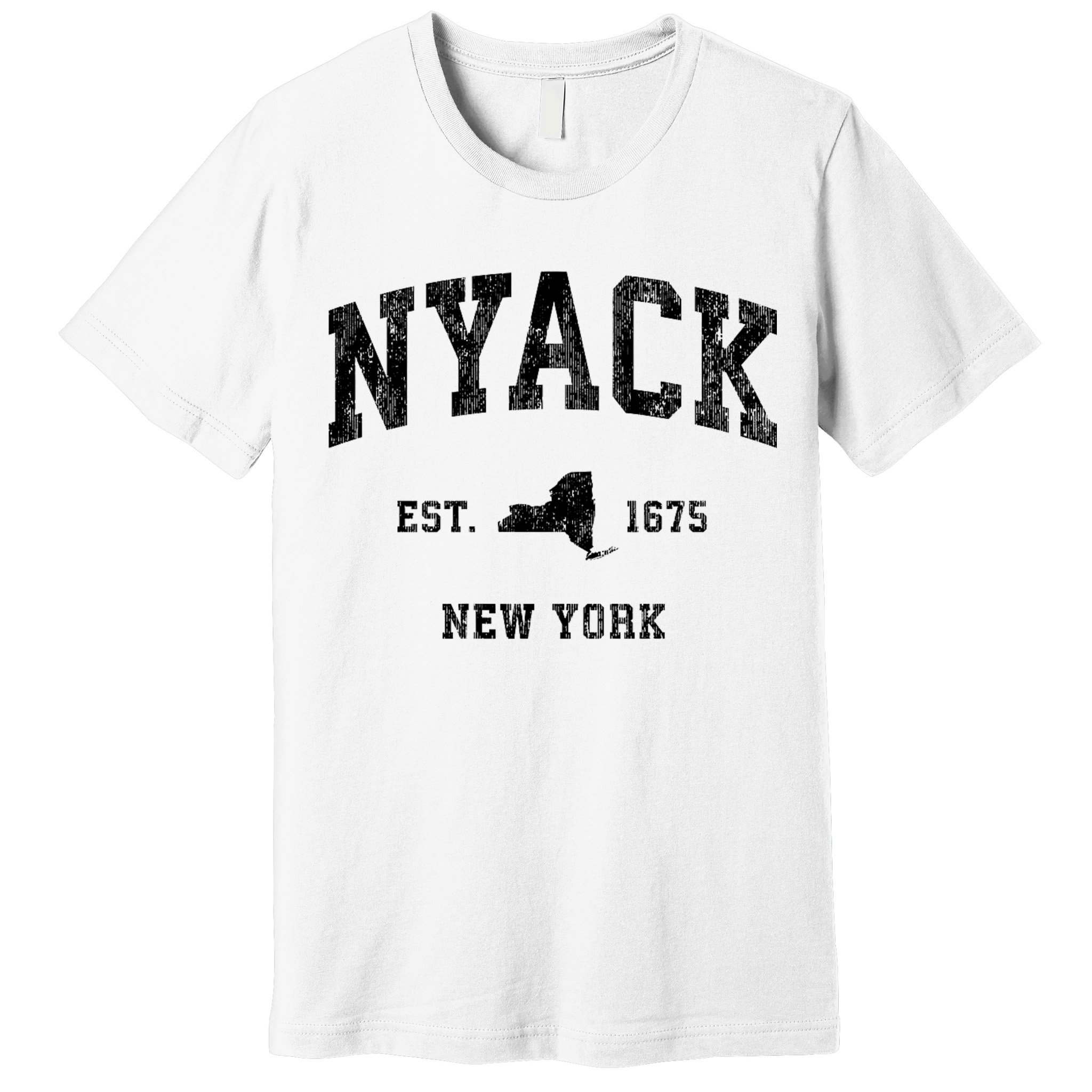 Nyack New York Ny Vintage Established Athletic Sports Design Premium T-Shirt