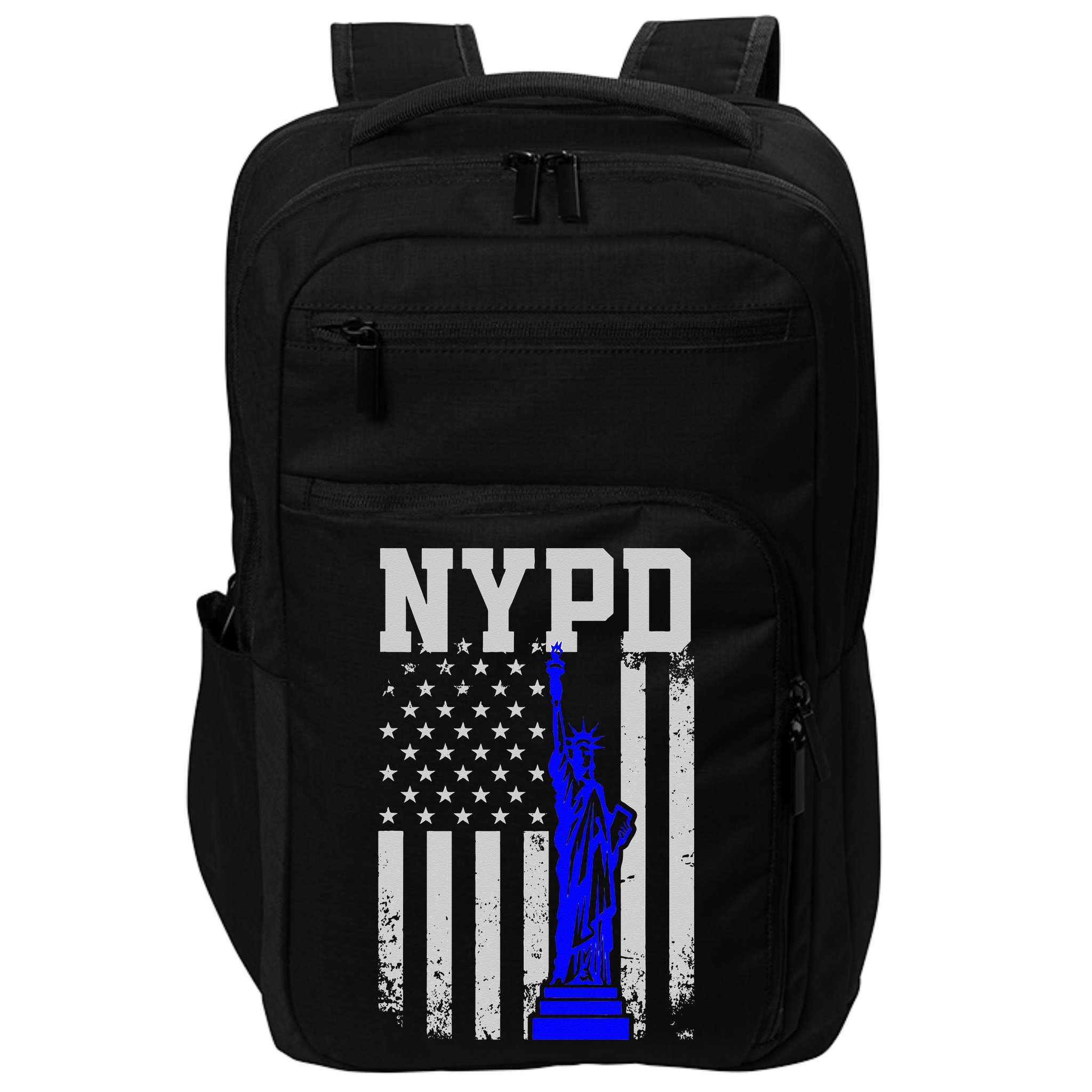NYPD New York Police Department Statue Of Liberty Distressed Impact Tech Backpack