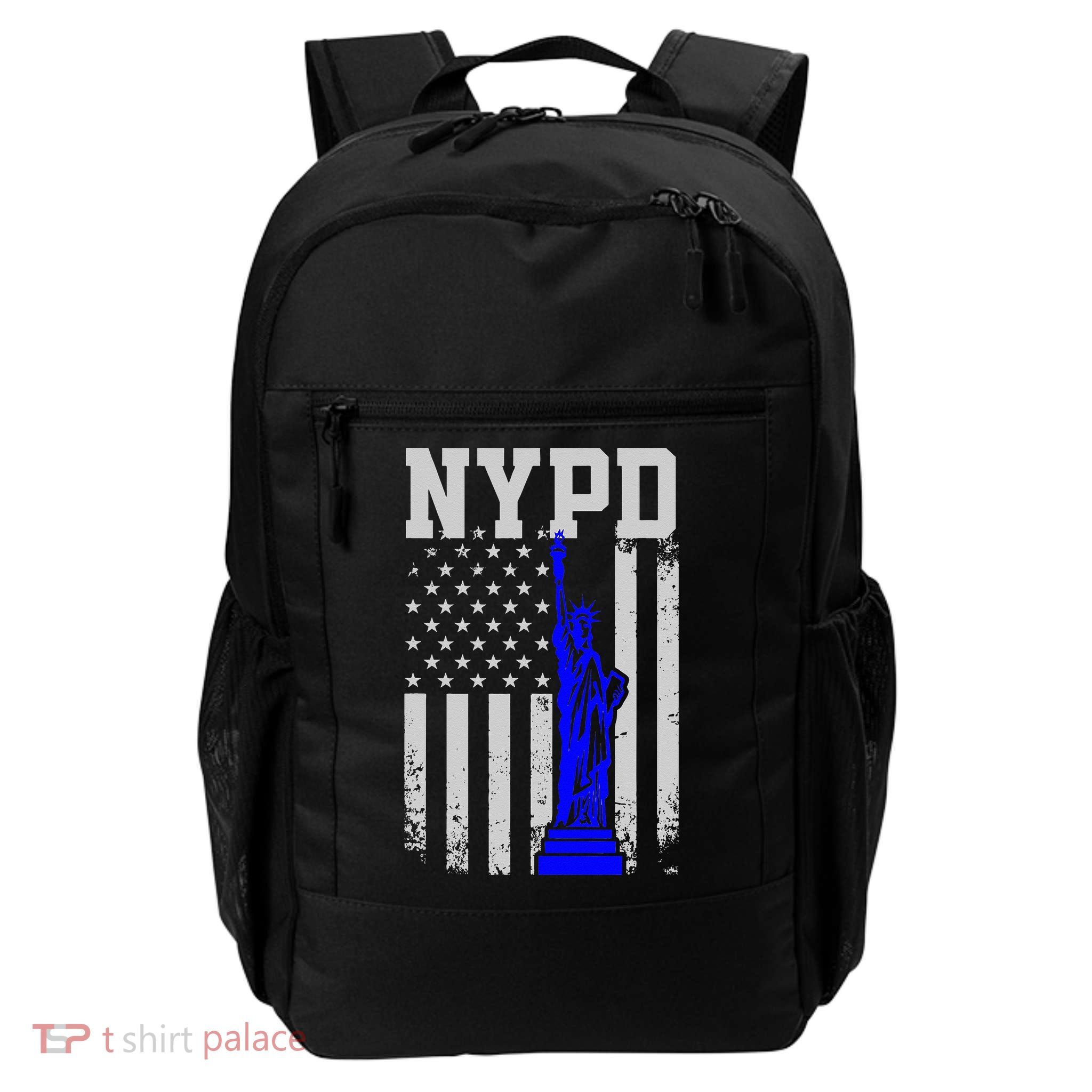 NYPD New York Police Department Statue Of Liberty Distressed Backpack