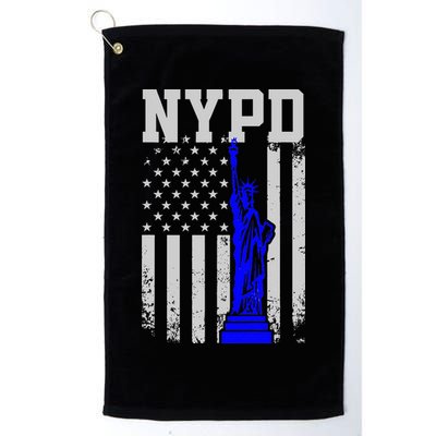 NYPD New York Police Department Statue Of Liberty Distressed Golf Towel