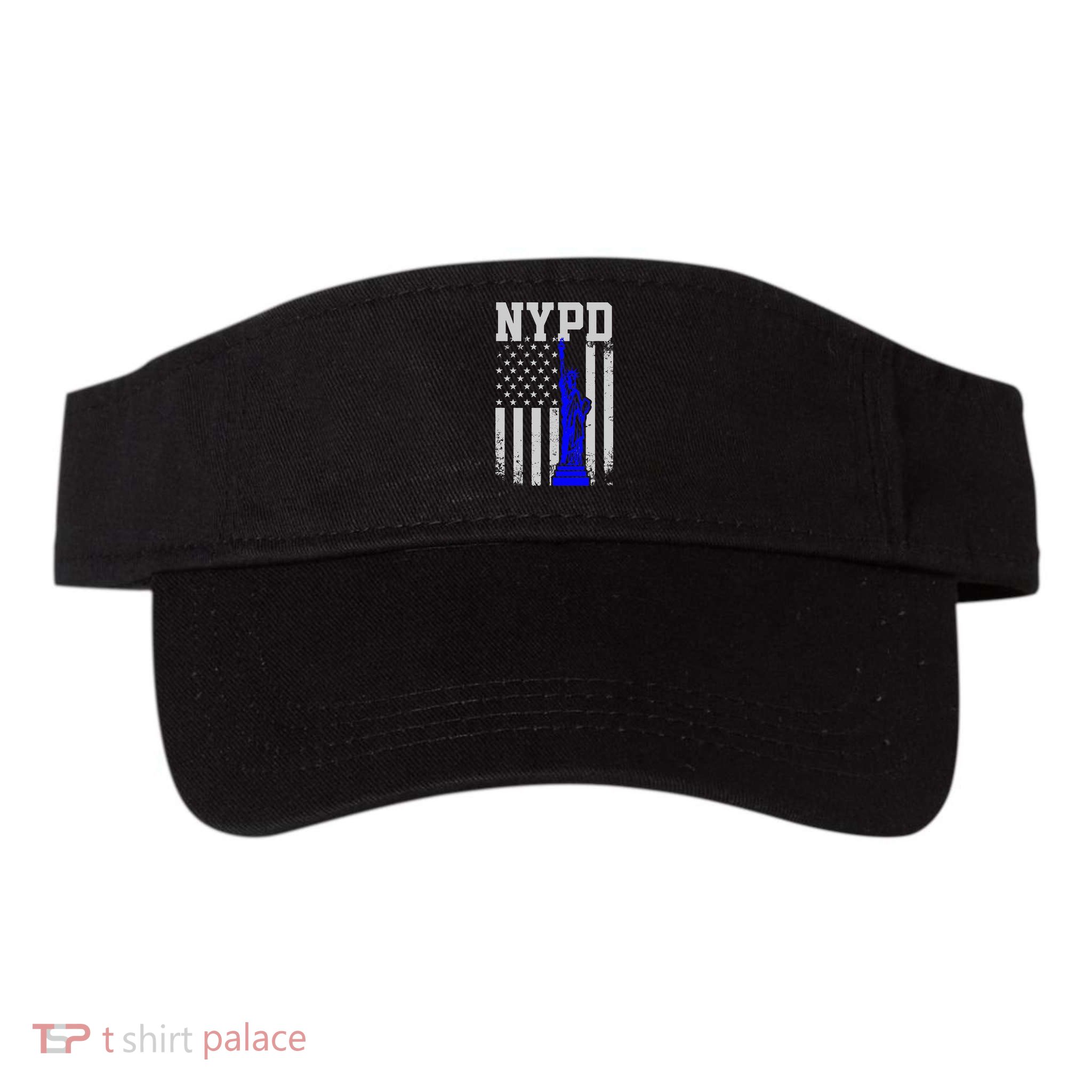 NYPD New York Police Department Statue Of Liberty Distressed Visor