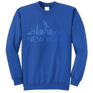 Nyc New York City Skylines Statue Of Liberty Birds Cute Gift Sweatshirt