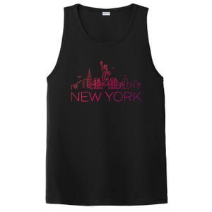 Nyc New York City Skylines Statue Of Liberty Birds Cute Gift PosiCharge Competitor Tank