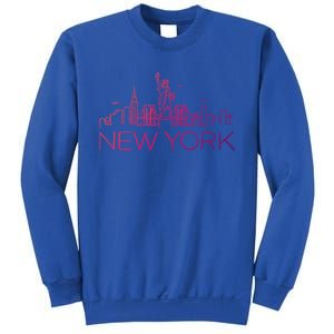 Nyc New York City Skylines Statue Of Liberty Birds Cute Gift Sweatshirt